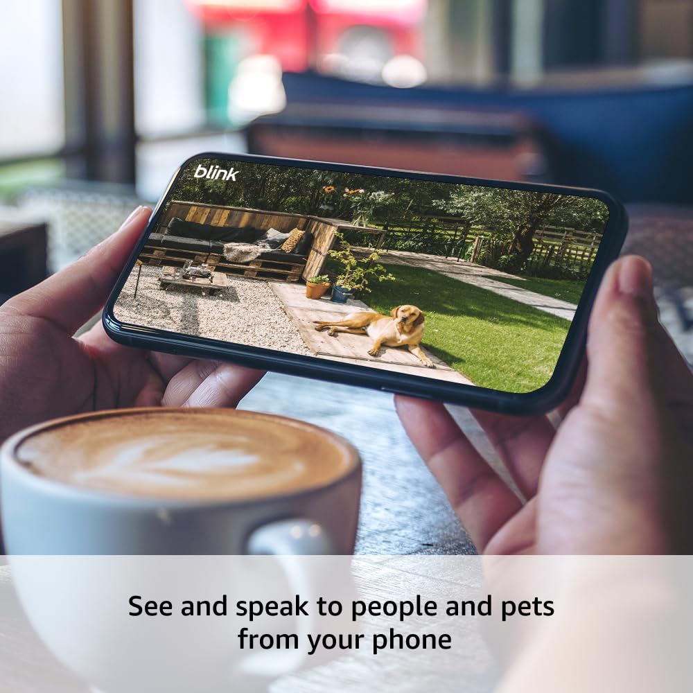 Blink Outdoor 4 (newest model) – Wireless smart security camera, two-year battery life, 1080p HD day and infrared night live view, two-way talk. Sync Module Core included – 3 camera system Camera (2-year battery life) 3 Camera System