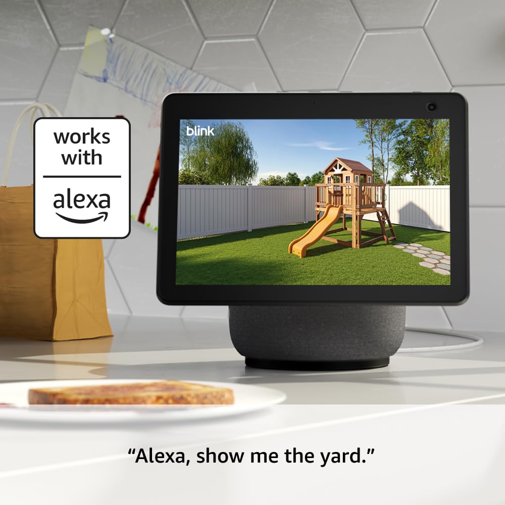 Blink Outdoor 4 (newest model) – Wireless smart security camera, two-year battery life, 1080p HD day and infrared night live view, two-way talk. Sync Module Core included – 3 camera system Camera (2-year battery life) 3 Camera System