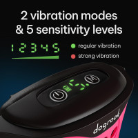 DogRook Rechargeable Dog Bark Collar - No Shock Dog Training Smart Collar - Beep & Vibration Stop Barking Dog Devices - No Bark Collar - Martingale Collars for Large Dog, Medium & Small - 12-110 lbs Pink