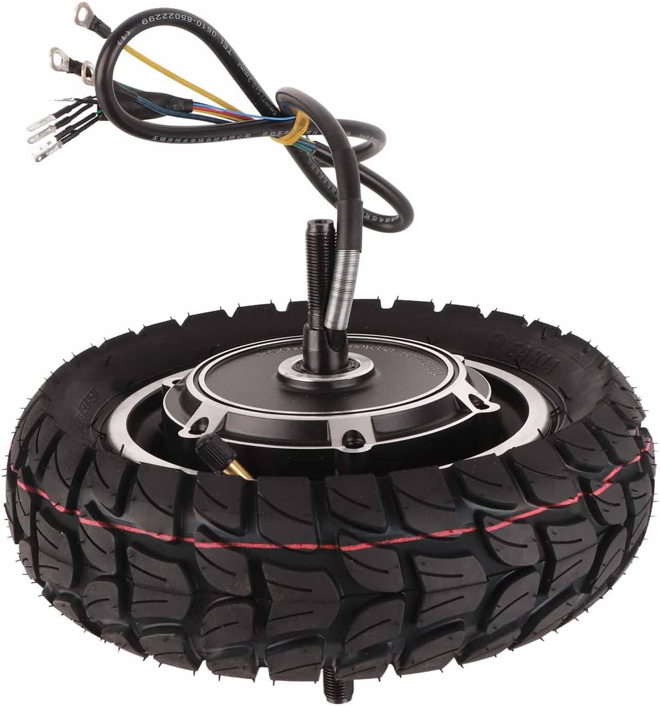 10inch 36V 60V 350W 1500W Electric Scooter Hub Motor Wheel Kit, Aluminum Alloy Brushless Gearless Motor for Electric Motorcycle Off Road Scooter