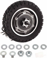 10inch 36V 60V 350W 1500W Electric Scooter Hub Motor Wheel Kit, Aluminum Alloy Brushless Gearless Motor for Electric Motorcycle Off Road Scooter