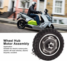 10inch 36V 60V 350W 1500W Electric Scooter Hub Motor Wheel Kit, Aluminum Alloy Brushless Gearless Motor for Electric Motorcycle Off Road Scooter