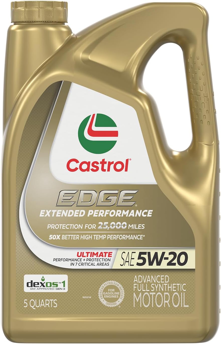 Castrol Edge Extended Performance 5W-20 Advanced Full Synthetic Motor Oil 5 Quart 5 Quarts