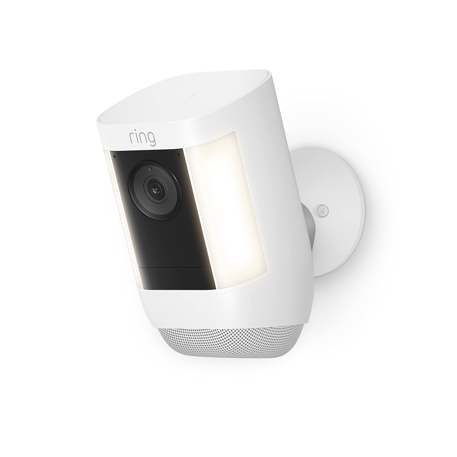 Ring Spotlight Cam Pro, Battery | 3D Motion Detection, Two-Way Talk with Audio+, and Dual-Band Wifi (2022 release) - White White 1 Pack Battery