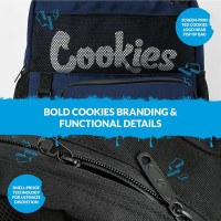 COOKIES Stasher Smell Proof Backpack – Large Odorless Travel Backpack for Men & Women, Carry-On Personal Item, Spacious Bag 20.4L - Black