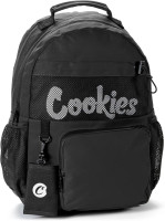 COOKIES Stasher Smell Proof Backpack – Large Odorless Travel Backpack for Men & Women, Carry-On Personal Item, Spacious Bag 20.4L - Black