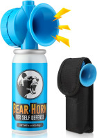 1.4oz Bear Horn Self Defense 123dB Loud Air Horn Audible up to 1/2 Mile Safety Air Horn for Wild Animals Bear Alarm for Hiking Climbing Camping and Outdoor Protection