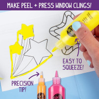 Made By Me Create Your Own Window Art, Paint Your Own Suncatchers, DIY Arts & Crafts Idea, Craft Kits for Kids, Crafts for Kids & Toddlers, Toddler Arts and Crafts