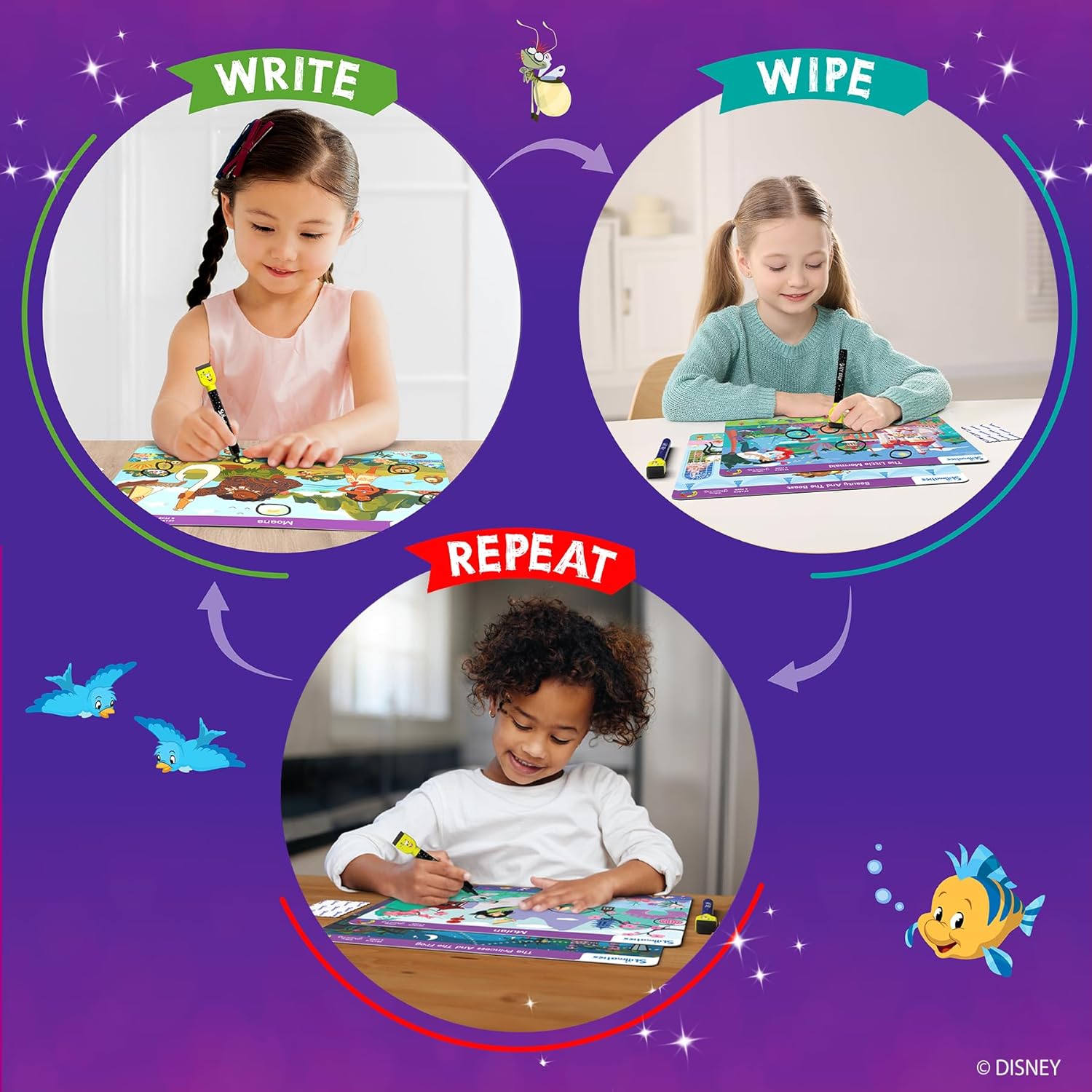 Skillmatics Search and Find Disney Princess Educational Game - Reusable Preschool Learning Activities, Perfect for Toddlers & Kids Who Love Toys, Art & Crafts, Gifts for Boys & Girls Ages 3, 4, 5, 6 2. ⁠Search & Find Disney Princess