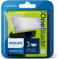 Philips Norelco Genuine OneBlade Replacement Blades, 3 Count, QP230/80 3 Pack OneBlade