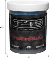 Umarex T4E Premium .43 Caliber Paintballs, Blue, 430 Count One Size 430 Count