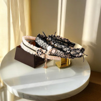 Pearl Hairband for Women, Fashion Decorative Headband with Jeweled Designer Beads, 1 Pack