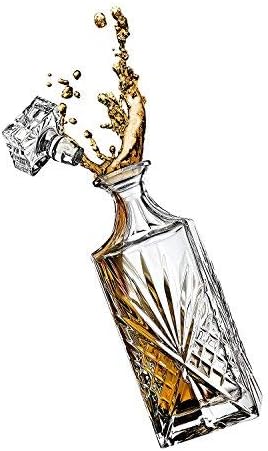 Godinger Dublin Whiskey Decanter, Liquor Decanter, Alcohol Decanter, Beer Decanter, 750ml Clear 25.4 Ounces