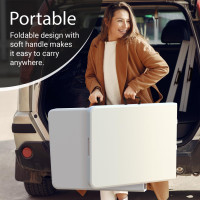 6 Feet Foldable Table with Built in Handle & Steel Legs | 6FT Heavy Duty Folding Portable | Perfect for Party, Dining, Wedding, Events, Picnic Indoor, Outdoor, Camping, Utility, Folding - 6 Foot 6 FT White