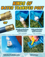 Spring Water Slip and Water Slide, 32FT Lawn Slip n WaterSlide for Kids Adults, Backyard Summer Outdoor Water Toys with Sprinkler, 2 Inflatable Bodyboards