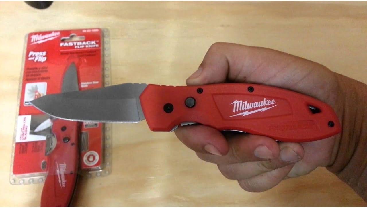 Milwaukee 48-22-1990 FASTBACK Smooth Folding Knife Stainless Steel