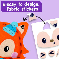 EZCRA Unicorn Sewing Kit for Kids - 8-in-1 Kids Sewing Kit - Easy to Do Craft Kits for Ages 4-8 - Sewing Crafts - Extra Felt Stickers for Decoration - No Mess with Full Instructions Animal