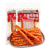 Fraunitsh Latiao Spicy Strips, 2 Packs Latio, Latiao Gluten Chinese Casual Snack Food, La Tiao Spicy Sticks, Latio 辣条, 102g/3.6oz per Pack (Pack of 2) Spicy stick-Spicy 3.6 Ounce (Pack of 2)