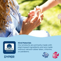 DYPER Smurftastic Baby Wipes for Sensitive Skin - 504 Count - 99% Water & Plant-Based, Hypoallergenic Unscented Baby Wipes, Cotton-Enhanced Fragrance Free Diaper Wipes, (6 Pack)