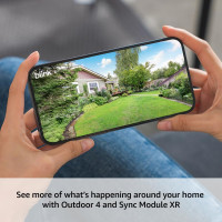 Blink Outdoor 4 XR (newest model) – two-year battery wireless camera with 4x security coverage, 1000 ft open-air range or 400 ft with typical use — 4 camera system Sync Module XR + Outdoor 4 4 Camera System