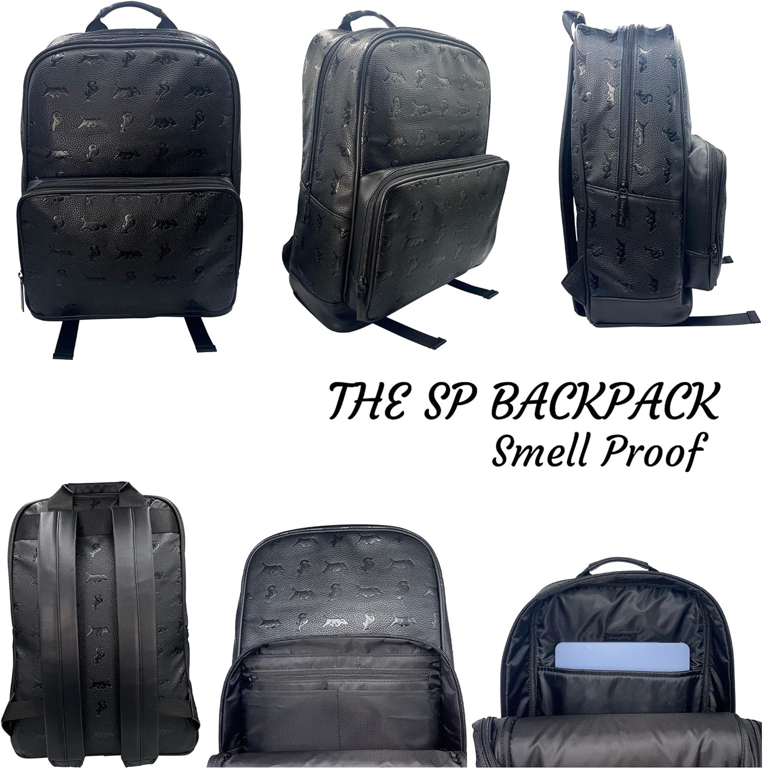 The SP Backpack in All Black Smell Proof BackPack