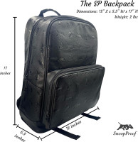 The SP Backpack in All Black Smell Proof BackPack