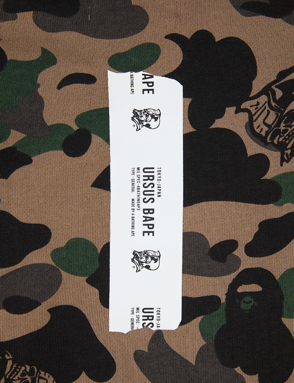 A Bathing Ape, Pre-Loved Men's Bape Ursus Camo Crewneck Sweater Medium Camo