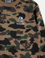 A Bathing Ape, Pre-Loved Men's Bape Ursus Camo Crewneck Sweater Medium Camo