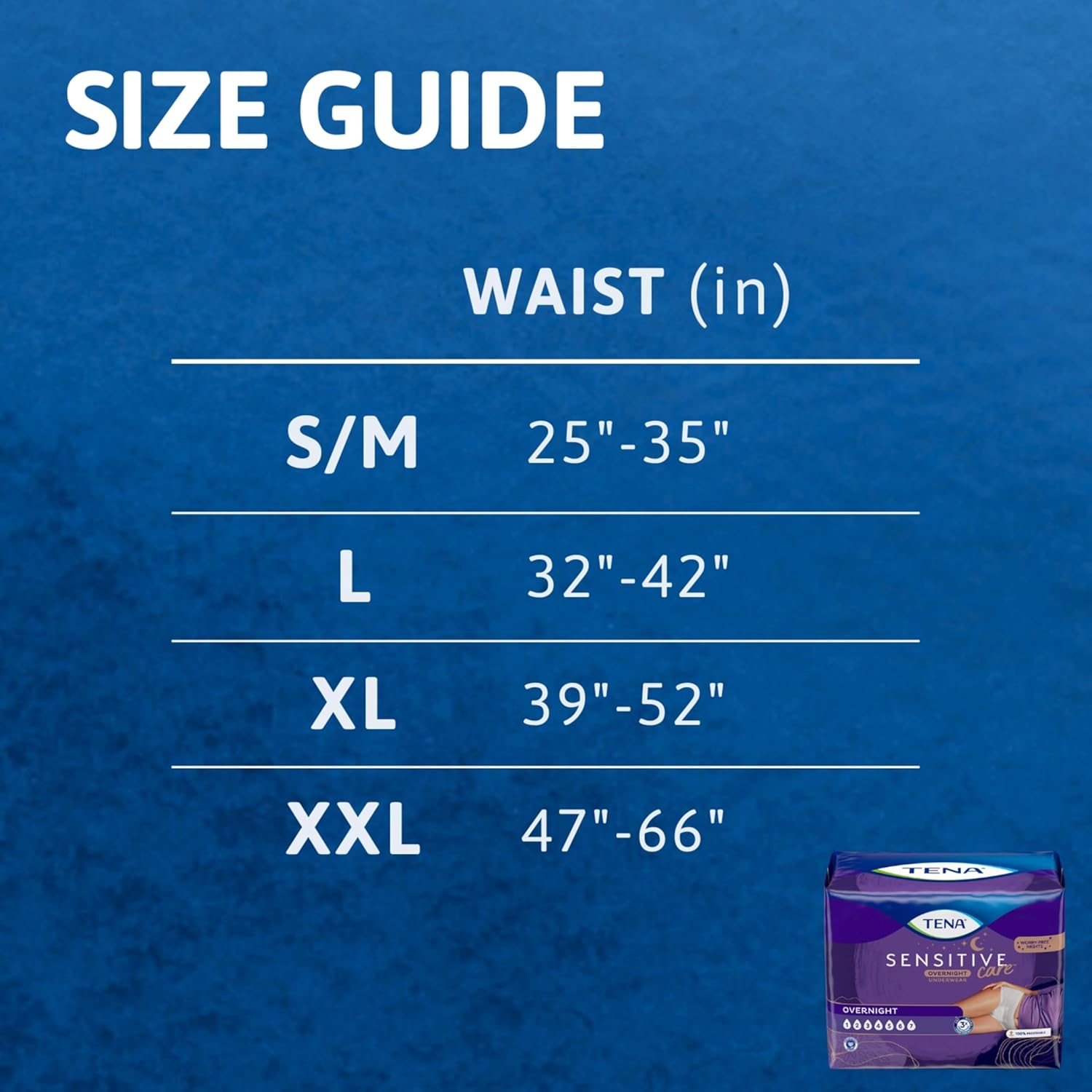 TENA Sensitive Care Overnight Incontinence Underwear for Women XLarge, 12 Count 2X-Large 12