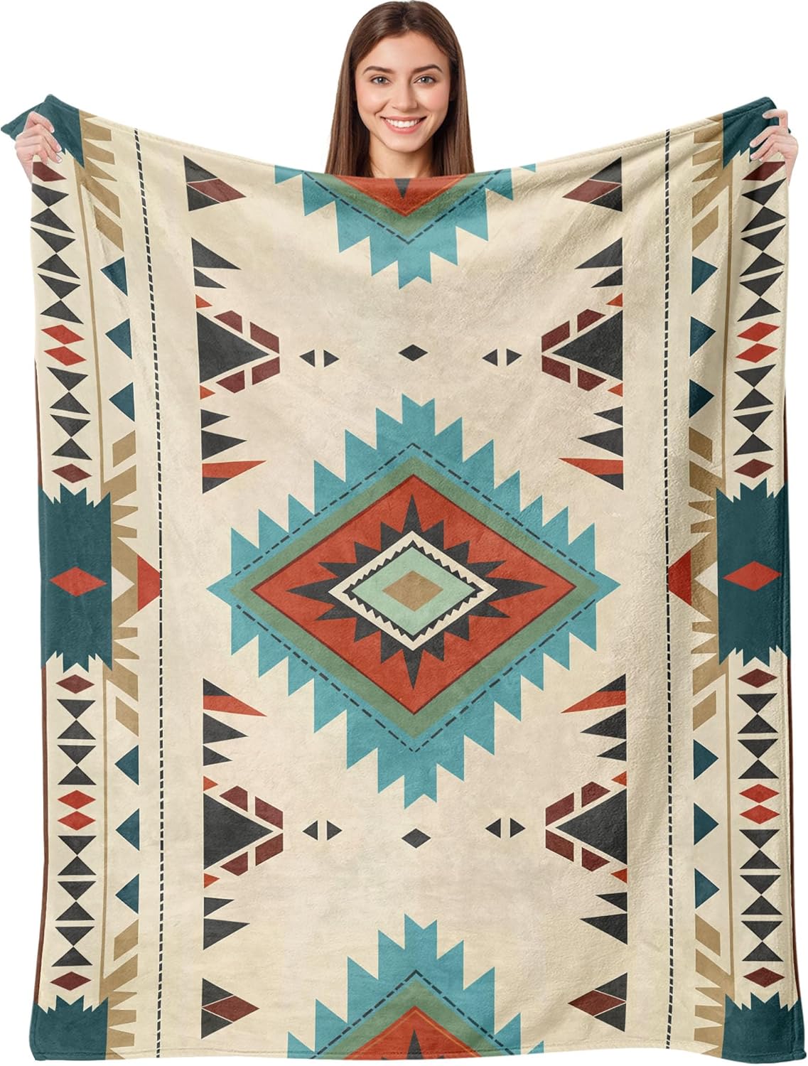Aipon Boho Aztec Throw Blanket 50