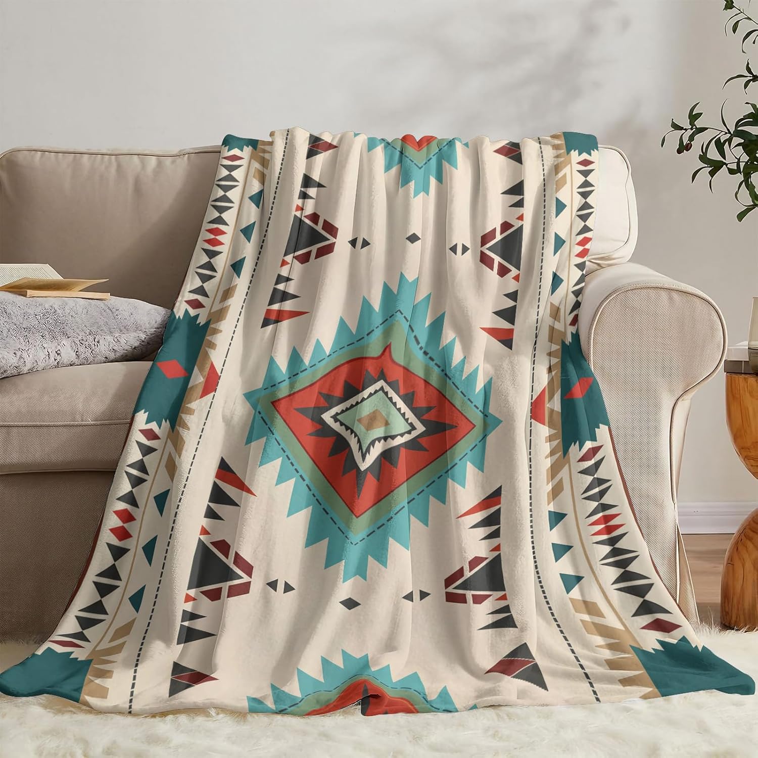Aipon Boho Aztec Throw Blanket 50