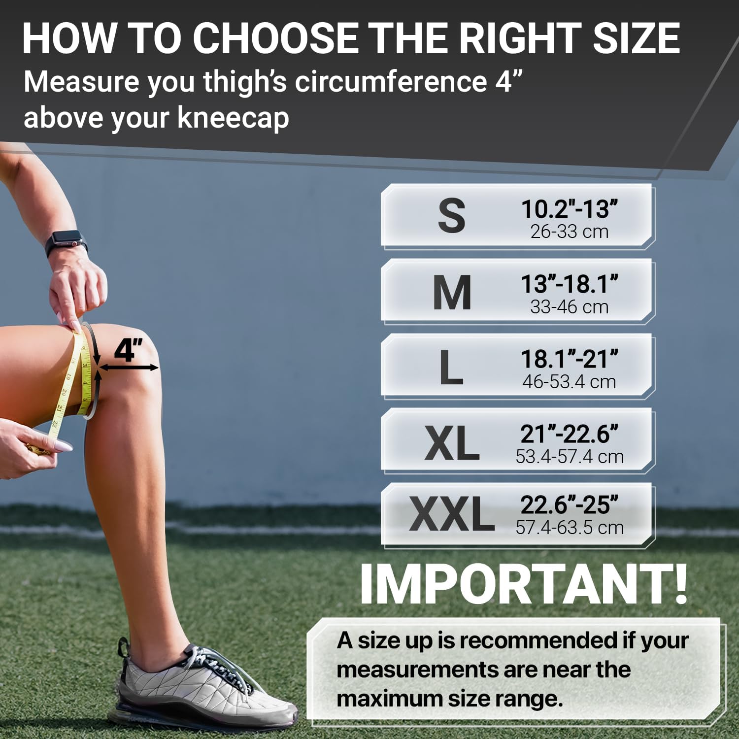 DR. BRACE ELITE Knee Brace with Side Stabilizers & Patella Gel Pads for Maximum Knee Pain Support and fast recovery for men and women-Please Check How To Size Video (Mercury, Large) Large Mercury
