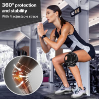 DR. BRACE ELITE Knee Brace with Side Stabilizers & Patella Gel Pads for Maximum Knee Pain Support and fast recovery for men and women-Please Check How To Size Video (Mercury, Large) Large Mercury