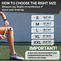 DR. BRACE ELITE Knee Brace with Side Stabilizers & Patella Gel Pads for Maximum Knee Pain Support and fast recovery for men and women-Please Check How To Size Video (Mercury, Large) Large Mercury