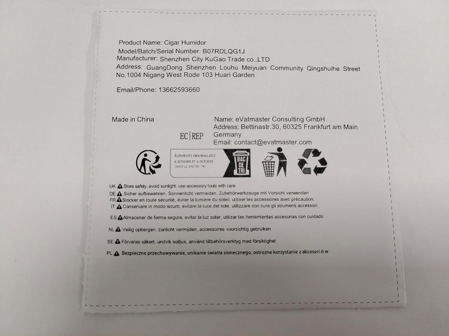 Scotte Acrylic Cigar Humidor Jar/case/Box with Humidifier and Hygrometer,humidor Can Hold About 20 Cigars Including Cigar Cutters and Cigar Punch (Clear-1)