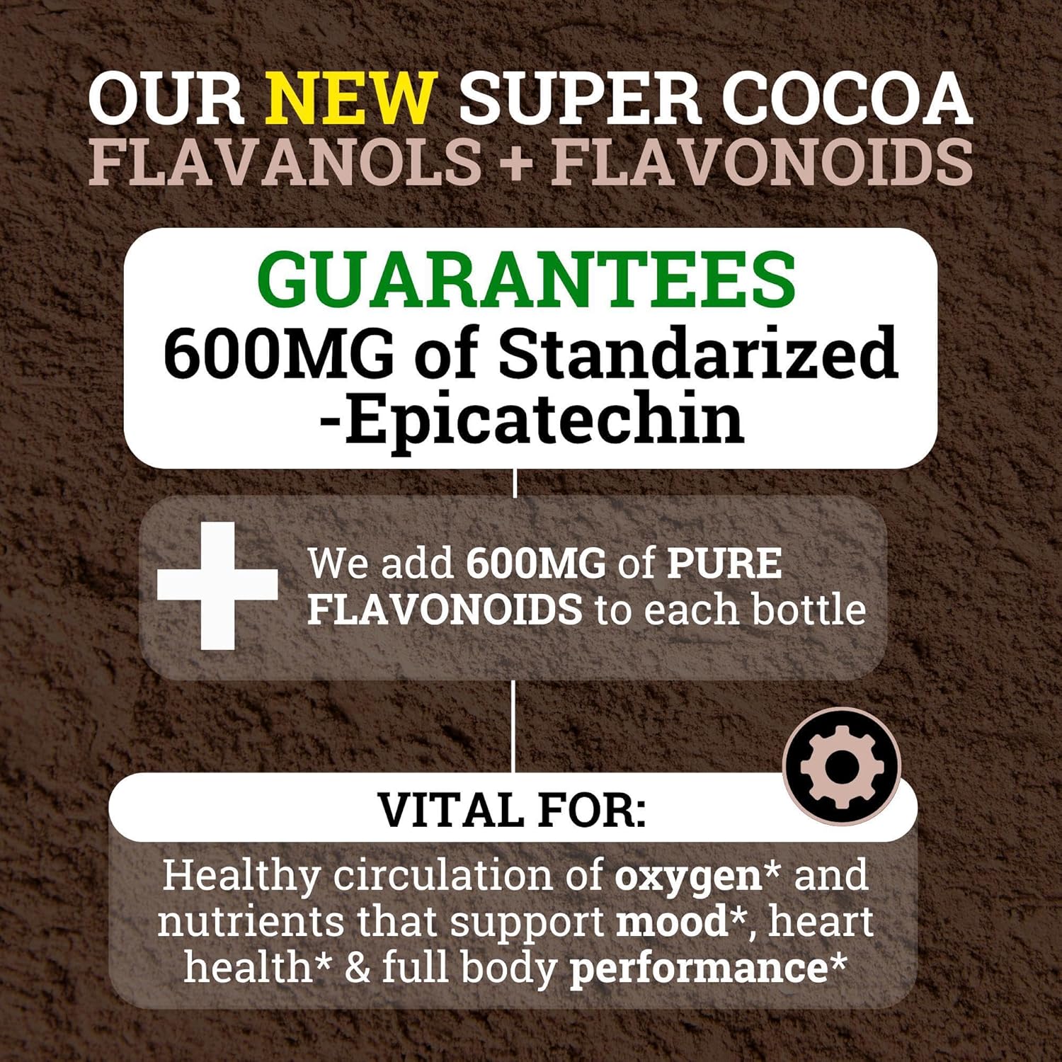 Black Forest High Flavanol Cocoa Powder (1200mg Flavanols & Flavonoids Supplements)10X More Flavanols (Epicatechin) Than Cocoa & 600mg of Epicatechin Supplement for Heart Health, Nitric Oxide & Energy