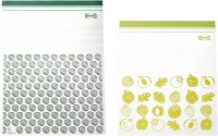 IKEA ISTAD Blue Plastic Freezer Bags - 15 Bags 6L (28.5 x 41 cm) and 15 Bags of 4.5 L (27 x 34 cm) Total of 30