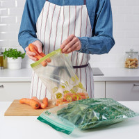 IKEA ISTAD Blue Plastic Freezer Bags - 15 Bags 6L (28.5 x 41 cm) and 15 Bags of 4.5 L (27 x 34 cm) Total of 30