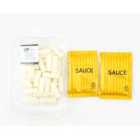 DONG WON Topokki with Cheese and Spicy Sauce, Korean Rice Cake Stick, Korean Street Food, 8.46 OZ (240 G) - 1 Pack Cheese and Spicy - 1 Pack