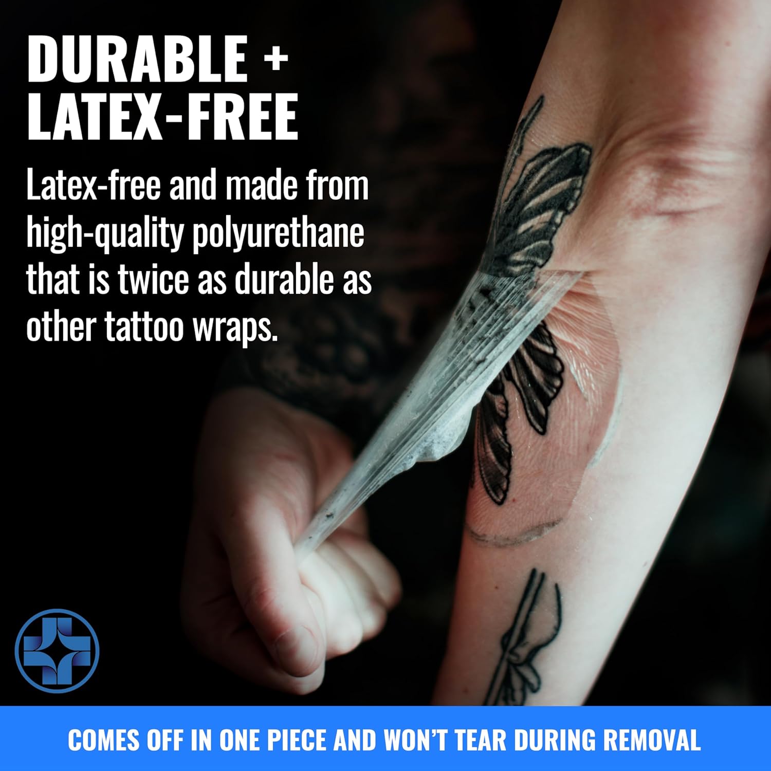 Saniderm Original Tattoo Aftercare Bandage (Personal Roll, 10.2 in x 2 yd) Personal Roll (10 in x 2 yd)