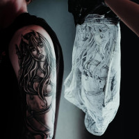 Saniderm Original Tattoo Aftercare Bandage (Personal Roll, 10.2 in x 2 yd) Personal Roll (10 in x 2 yd)