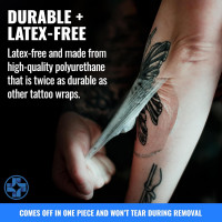 Saniderm Original Tattoo Aftercare Bandage (Personal Roll, 10.2 in x 2 yd) Personal Roll (10 in x 2 yd)