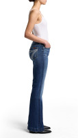 7 For All Mankind Women's Flare Wide Leg Jean 29 Lake Blue