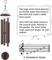 Extra Large Wind Chimes for Outside Deep Tone, Sympathy Memorial Gifts for Loss of Loved One,48