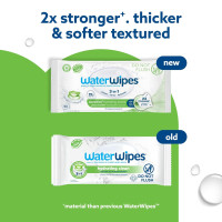 WaterWipes Sensitive+ Hydrating Boost Wipes, 3-In-1 Cleans, Cares, Hydrates, 99% Water with Aloe Vera, Unscented & Hypoallergenic Baby Wipes, 60 Count (1 Pack) Hydrating 1 Count (Pack of 60)