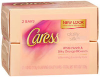 Caress Daily Silk Beauty Bars, 4.25 oz bars, 2 ea (Pack of 2) Orange 4 Ounce (Pack of 2)