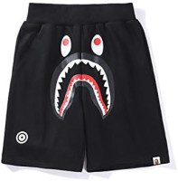 Men's Shark Camo Shorts Fashion Casual Athletic Pants Jogger XX-Large Black1