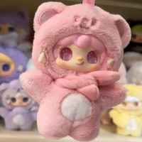 Yooki Take a Bite of Bear Series Plush Blind Box 1 PCS- Cute Vinyl Face Random Design Action Figures, Collectible Mystery Stuffed Toys Bag Charm Birthday for Girls 1pcs