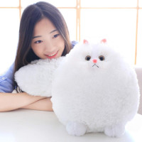 Winsterch Stuffed Animal Plushie Cat Stuffed Animal,Cute Soft Plush Cat Animals,White Stuffed Cat, Birthday for Kids,Boys,Girls,Fat Cat Stuffed Toy (White, 10 Inches) White 10 Inches