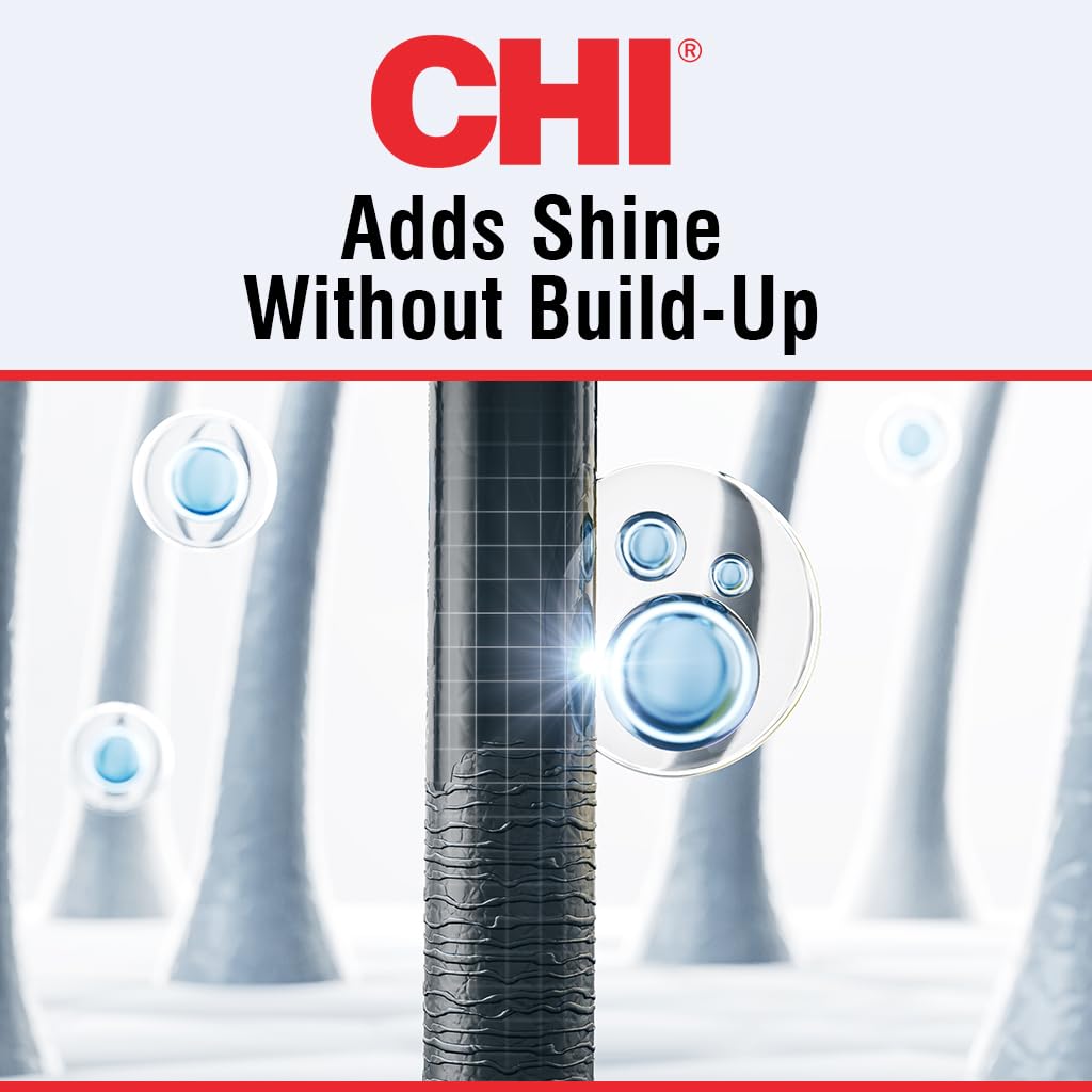 CHI Shine Infusion Thermal Polishing Spray, Adds Shine, Controls Frizz & Split Ends for All Hair Types - Unisex, Sulfate & Paraben-Free - 5.3 Oz Unscented 5.3 Ounce (Pack of 1)